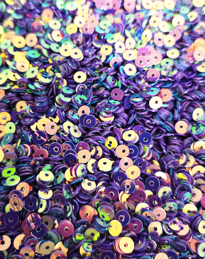 4mm Purple AB Sequins
