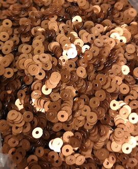 3mm Matt Copper opaque Sequins