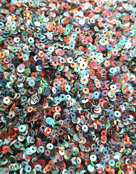 3mm Random Design opaque Sequins
