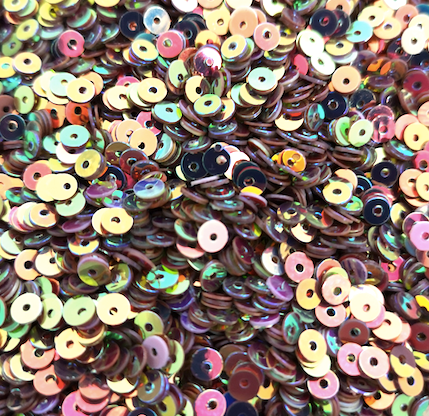 4mm Rose Gold Blush AB Sequins