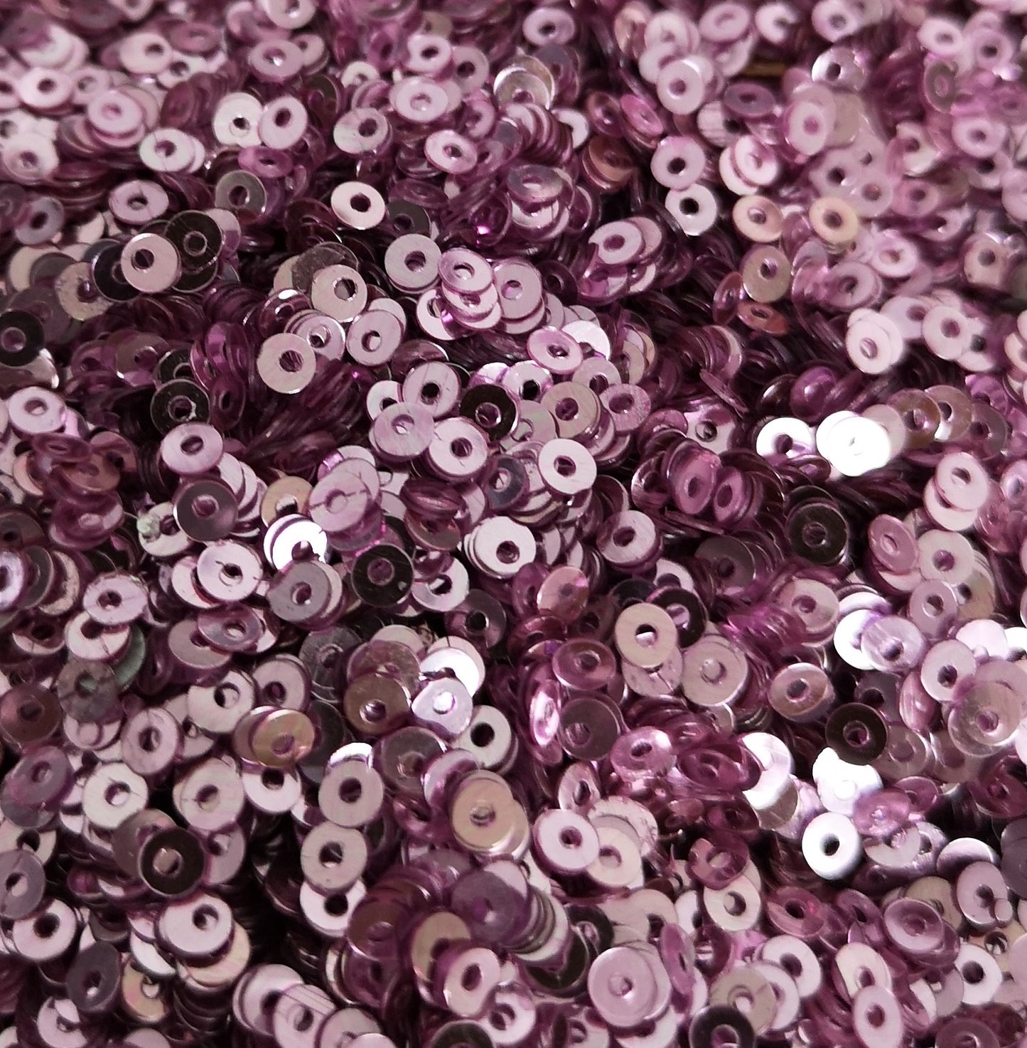 4mm Baby Pink Shiny Metallic Sequins