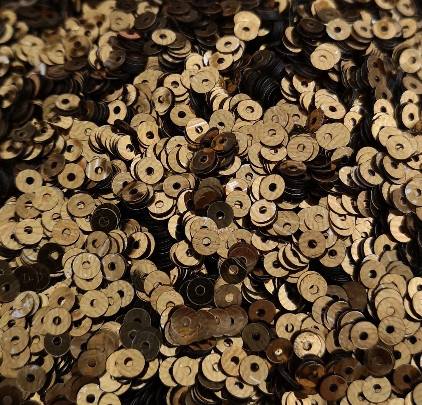 4mm Dull Bronze Shiny Metallic Sequins