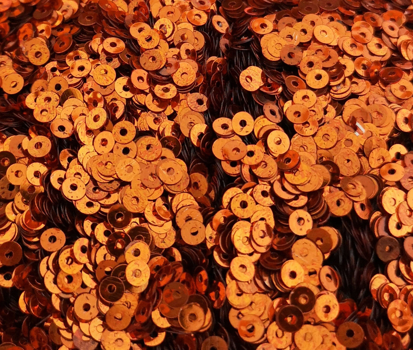 4mm Orange Shiny Metallic Sequins