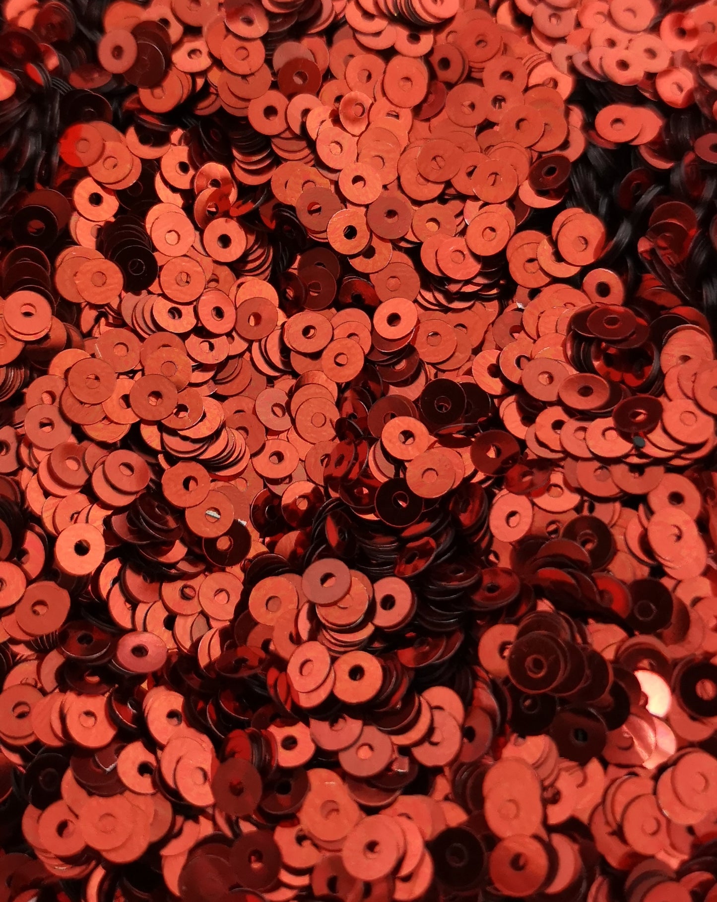 4mm Red Shiny Metallic Sequins