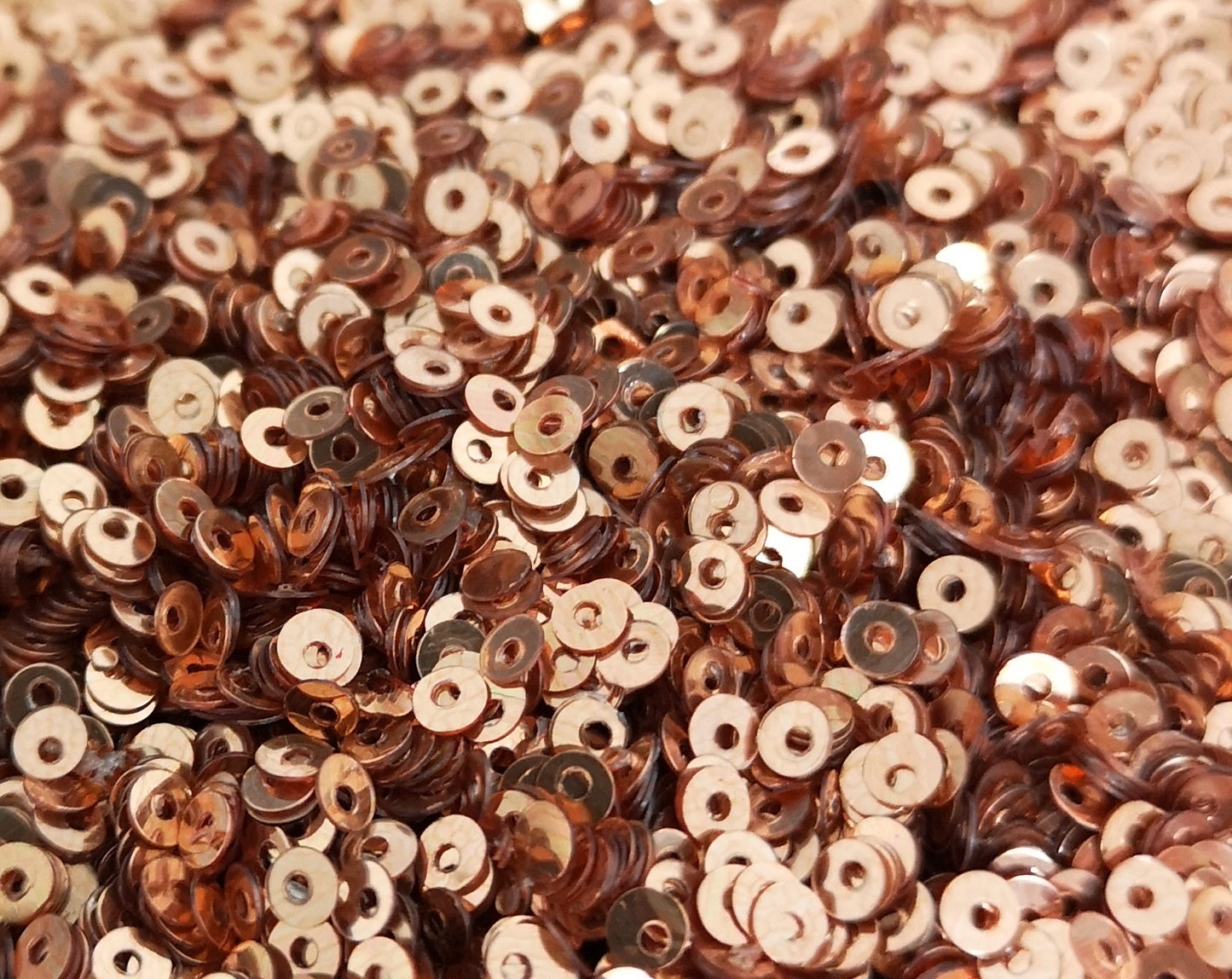 3mm Rose Gold Shiny Metallic Sequins