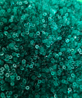 3mm Emerald Green translucent Sequins