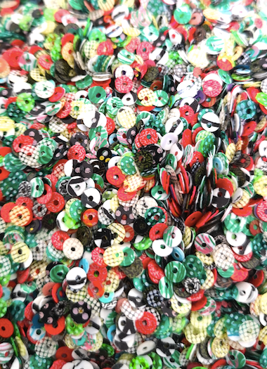 4mm Random Design opaque Sequins