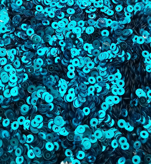 Sequins & Beads // Teal Metallic Sequins, Turquoise Seed Beads, 4mm Flat  Sequins, Sequin Appliqué, Bead Embroidery, Glass Beads Size 11 