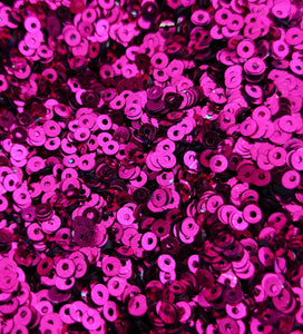 3mm Pink Shiny Metallic Sequins
