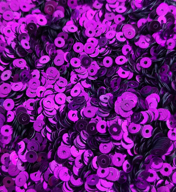 4mm Purple Shiny Metallic Sequins