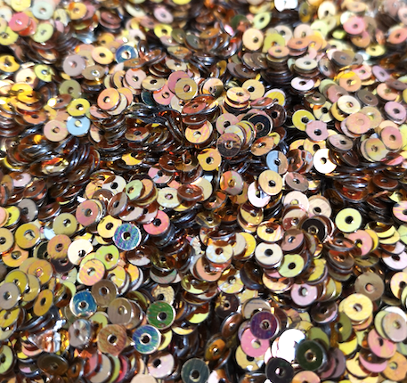 4mm Shiny Bronze Gold Sequins